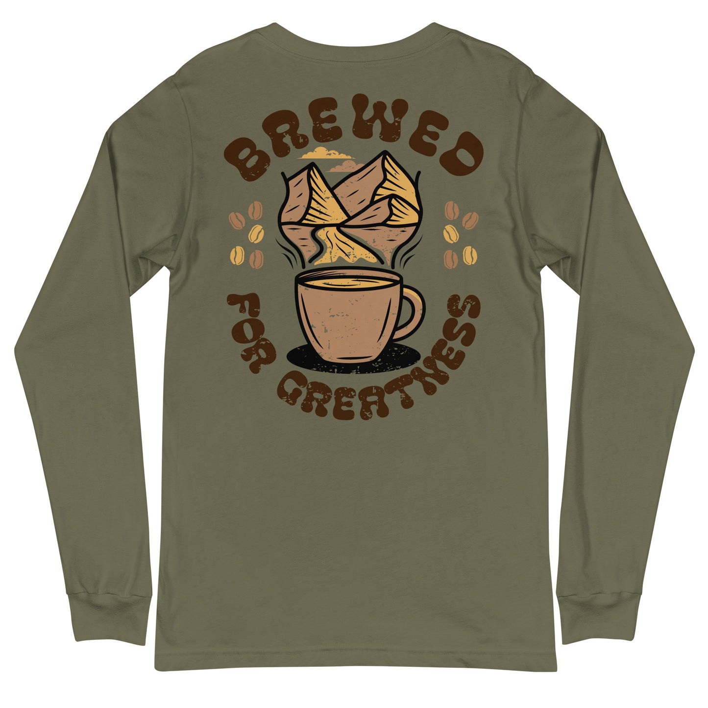 "Brewed For Greatness" Long Sleeve Tee