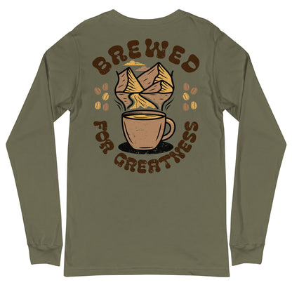 "Brewed For Greatness" Long Sleeve Tee